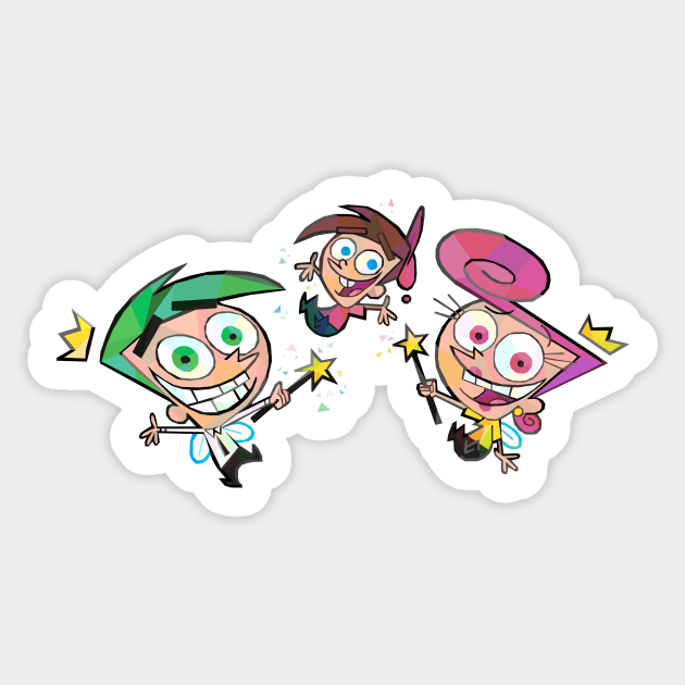 Geometric Fairly Odd Parents Sticker by jrepkin